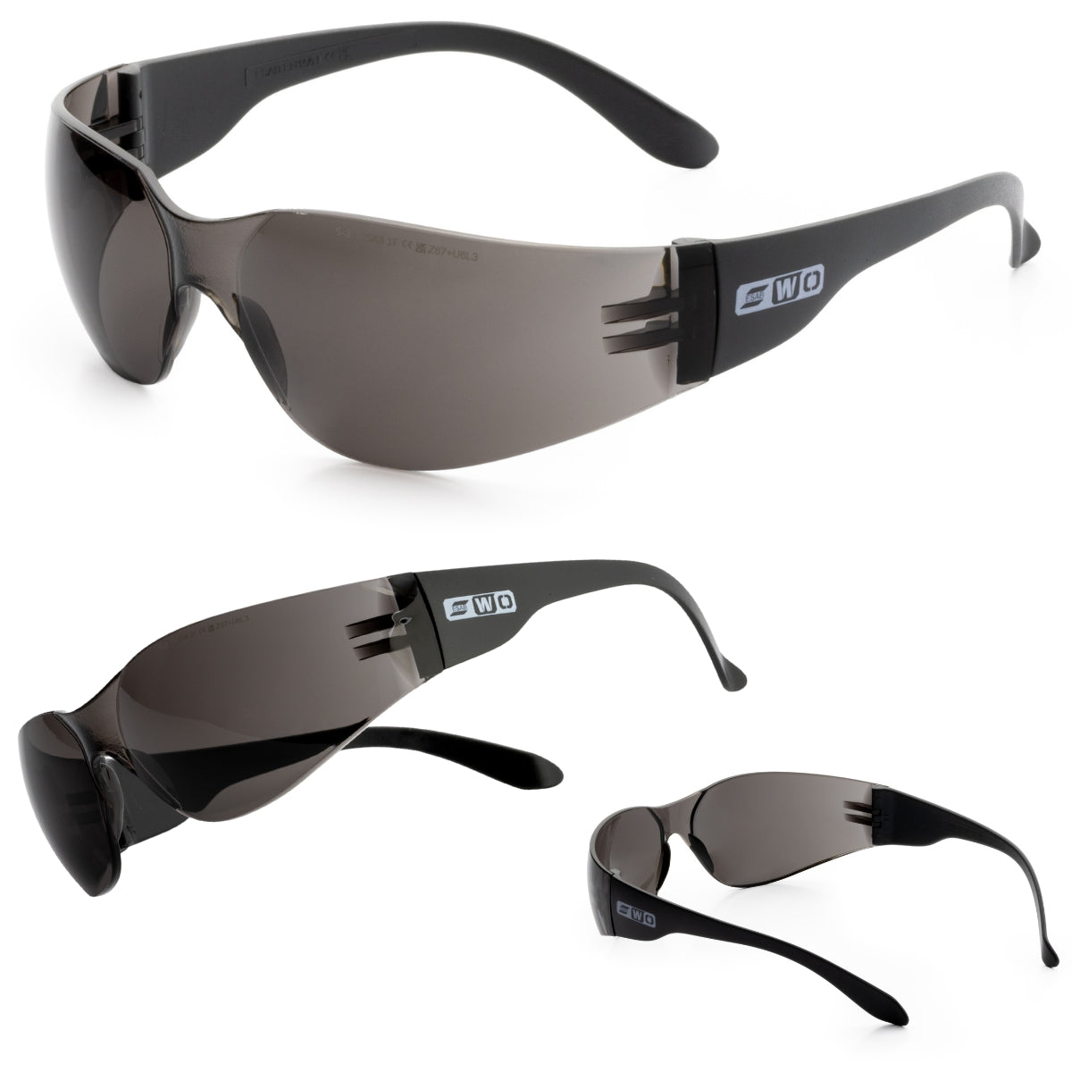 Okulary ochronne ESAB WeldOps SE-100 z przyciemnianymi szkłami – solidna ochrona w każdych warunkach