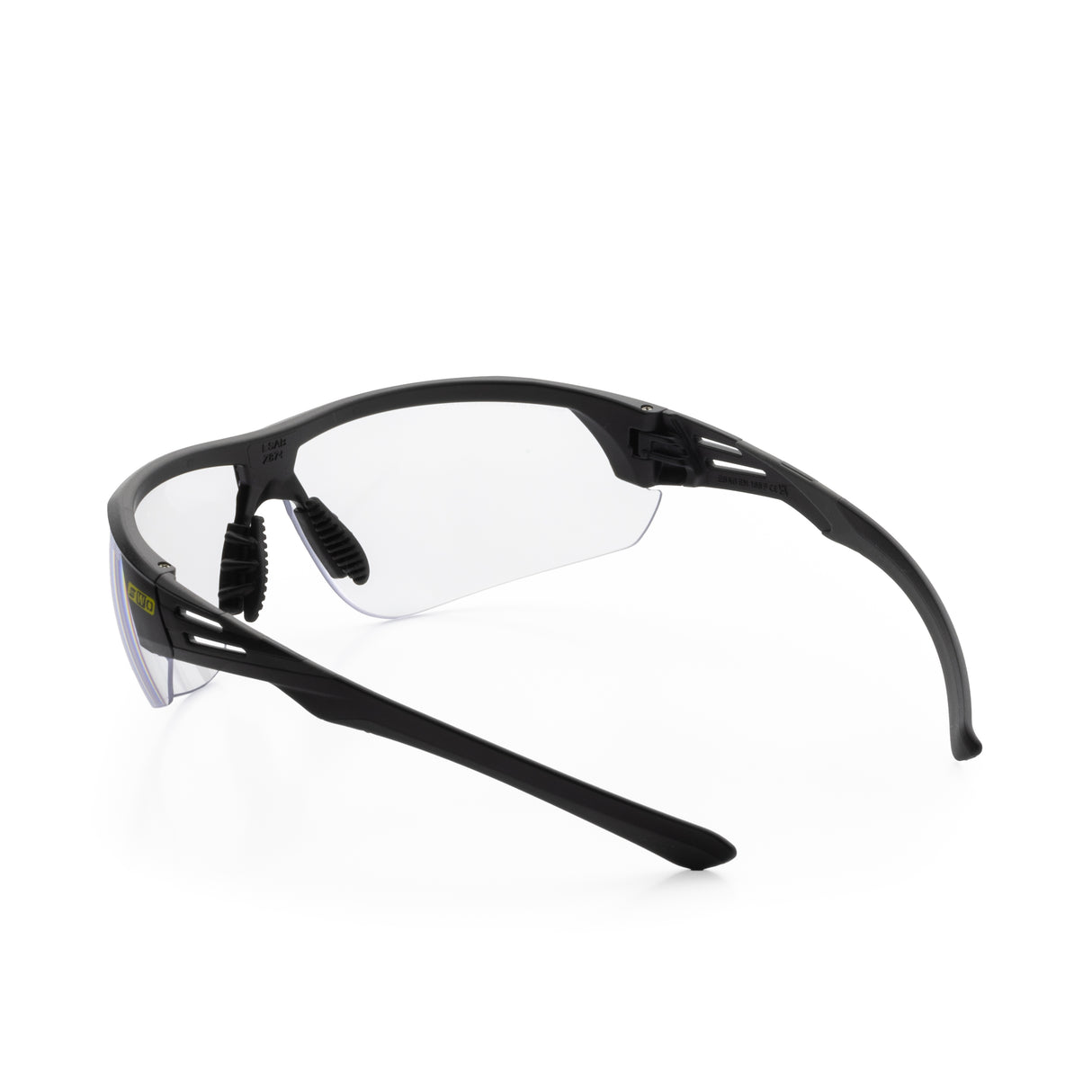 Bezbarwne okulary ochronne WeldOps XF400 - ujęcie z tyłu