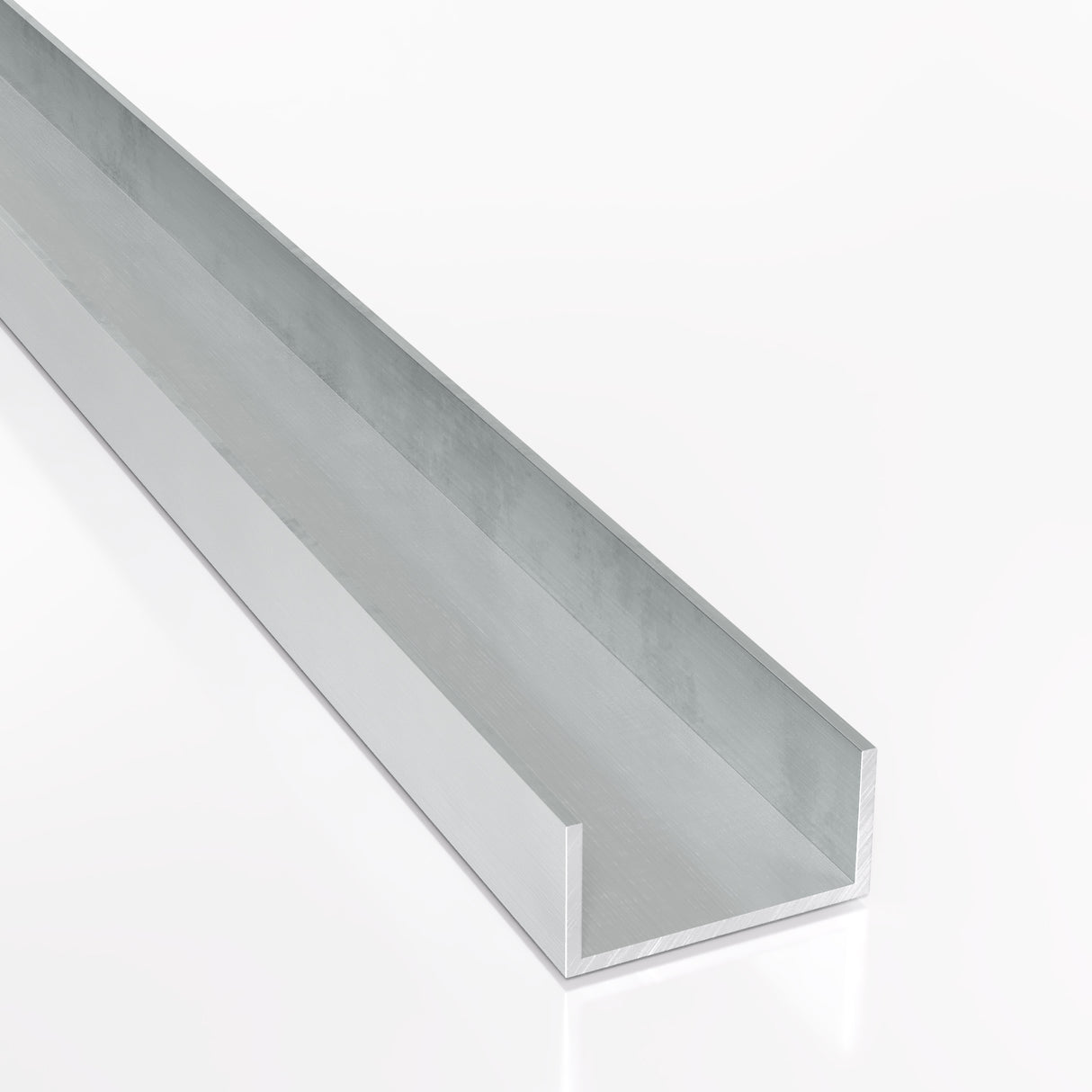 Render 3D Ceownika aluminiowego 40x20x2 mm EN AW-6060 T66