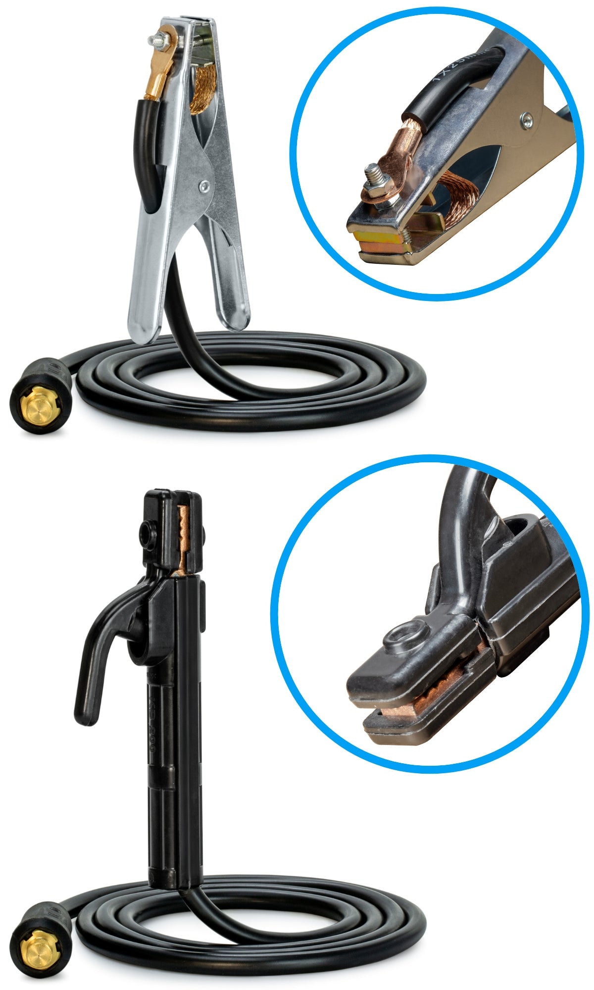 Kabel masowy i elektrodowy w spawarce ENEGOarc 160A