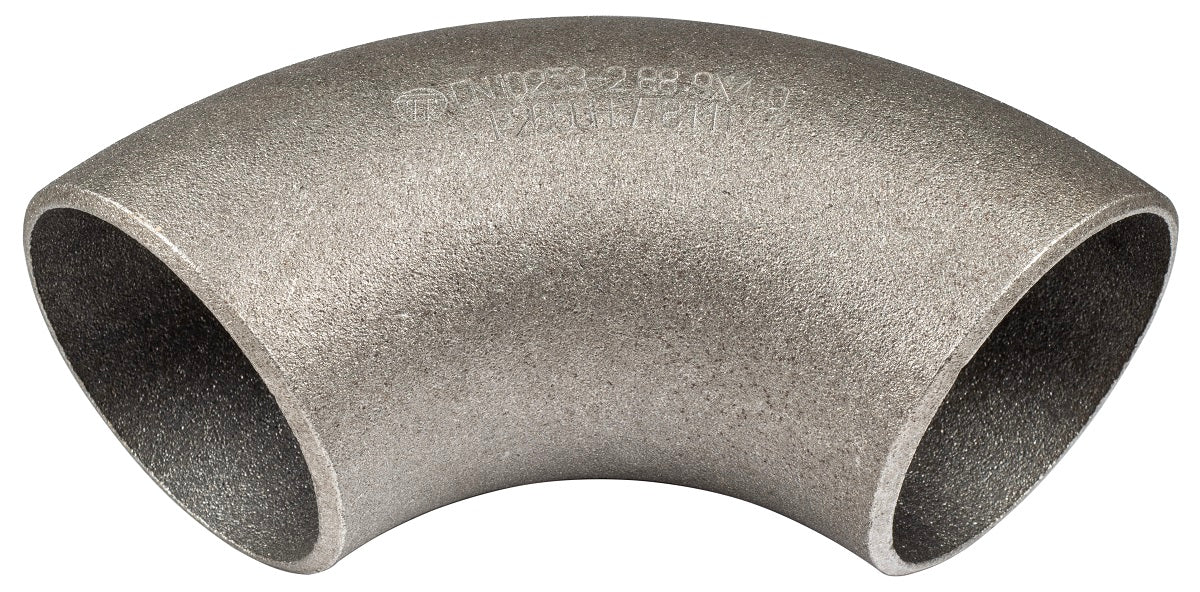 Kolano hamburskie 3" (88,9 mm) do spawania, stal P235GH łuk 90° (1.5D), DN80