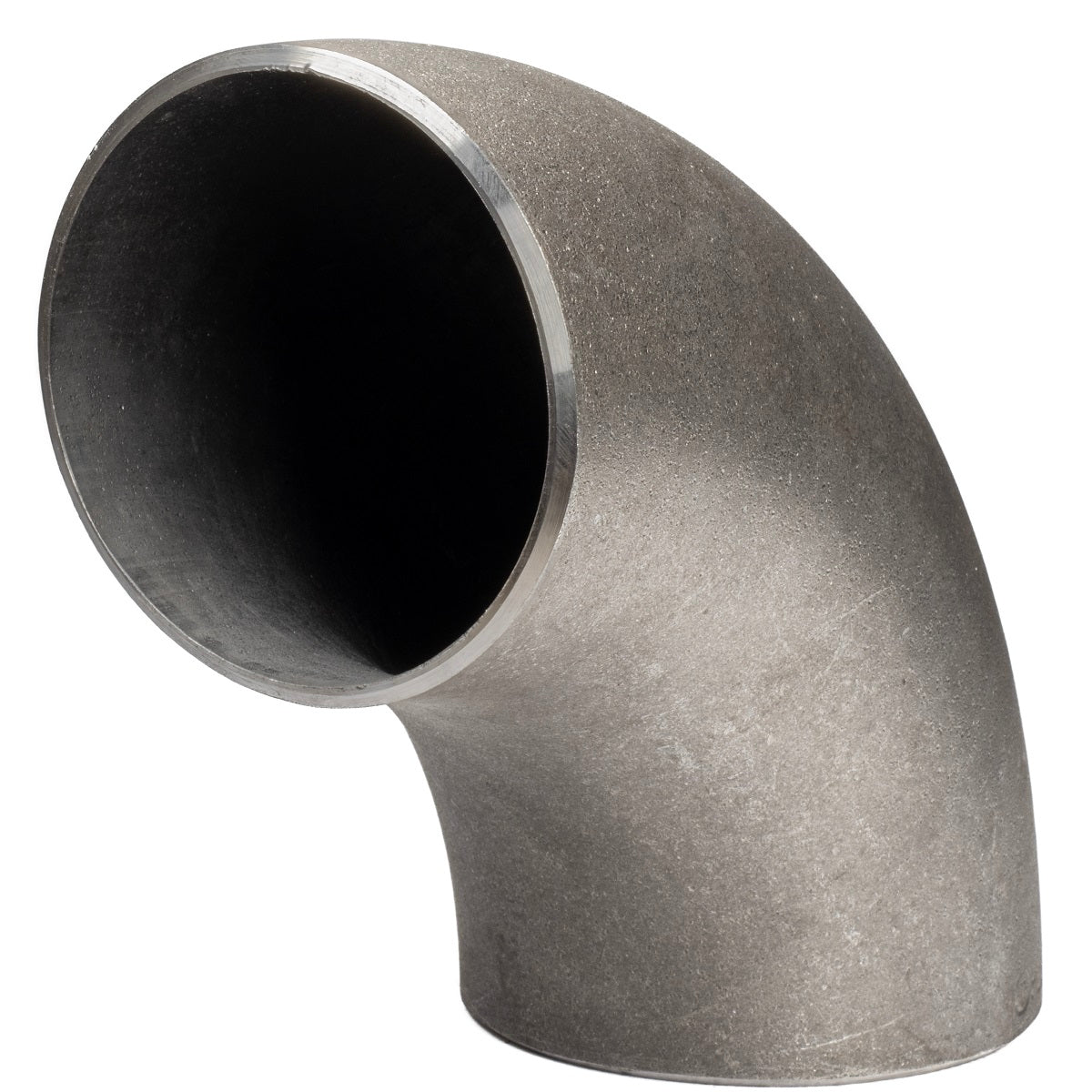 Kolano hamburskie stalowe 2 1/2" (76,1 mm) widok z przodu, pokazujące gładką powierzchnię