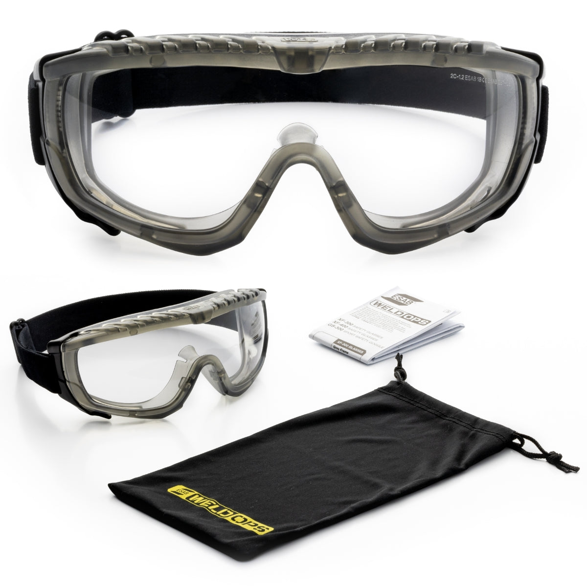 Okulary ochronne bezbarwne WeldOps GS300 – odporne na zarysowania i wygodne w noszeniu