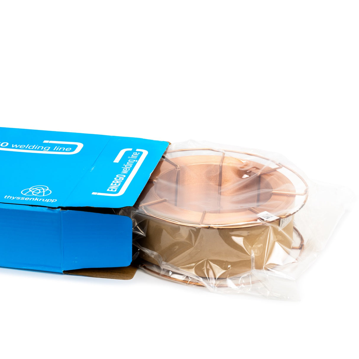 Widok opakowania drutu spawalniczego SG2 – pudełko kartonowe