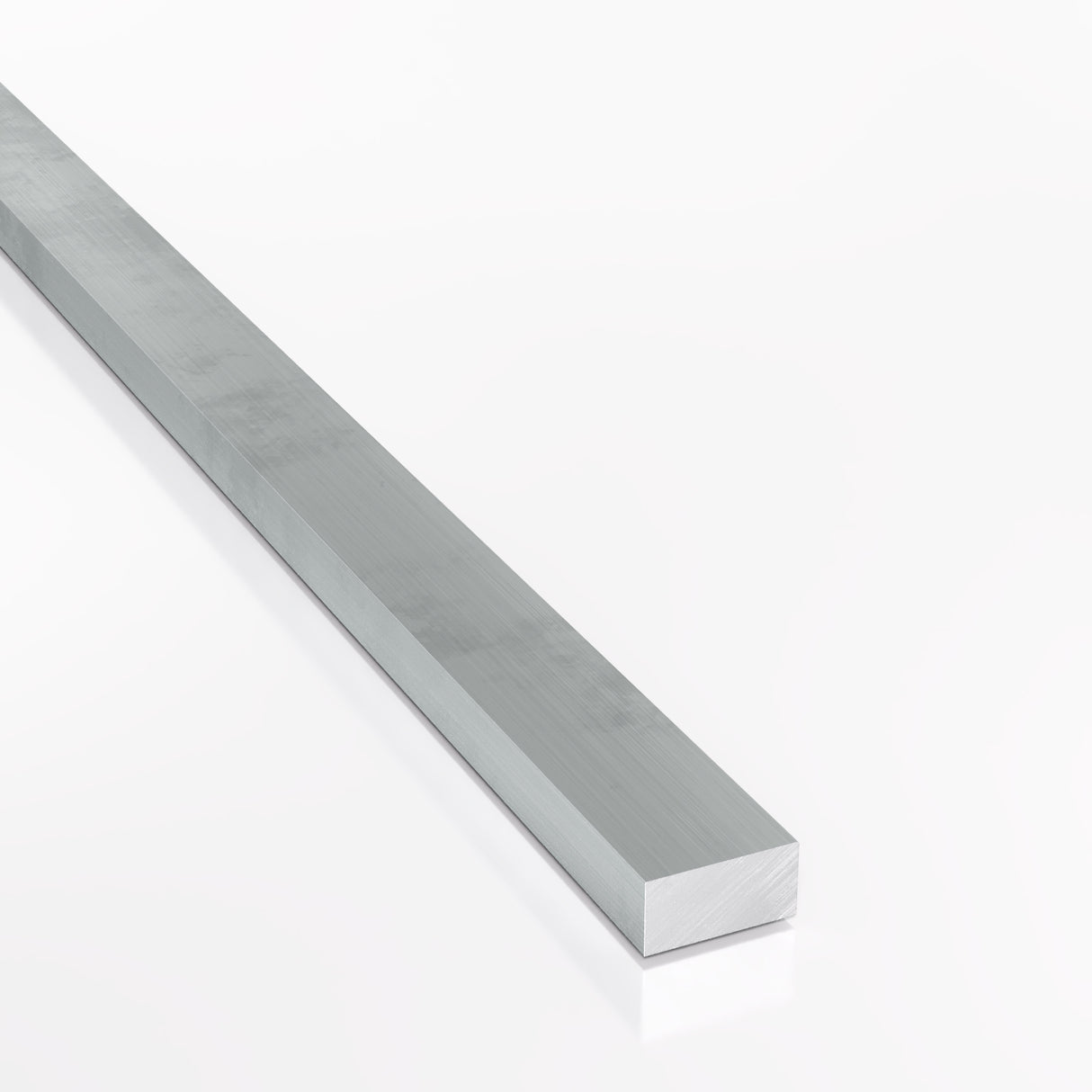 Model 3D płaskownika aluminiowego 20x10mm w gatunku PA38