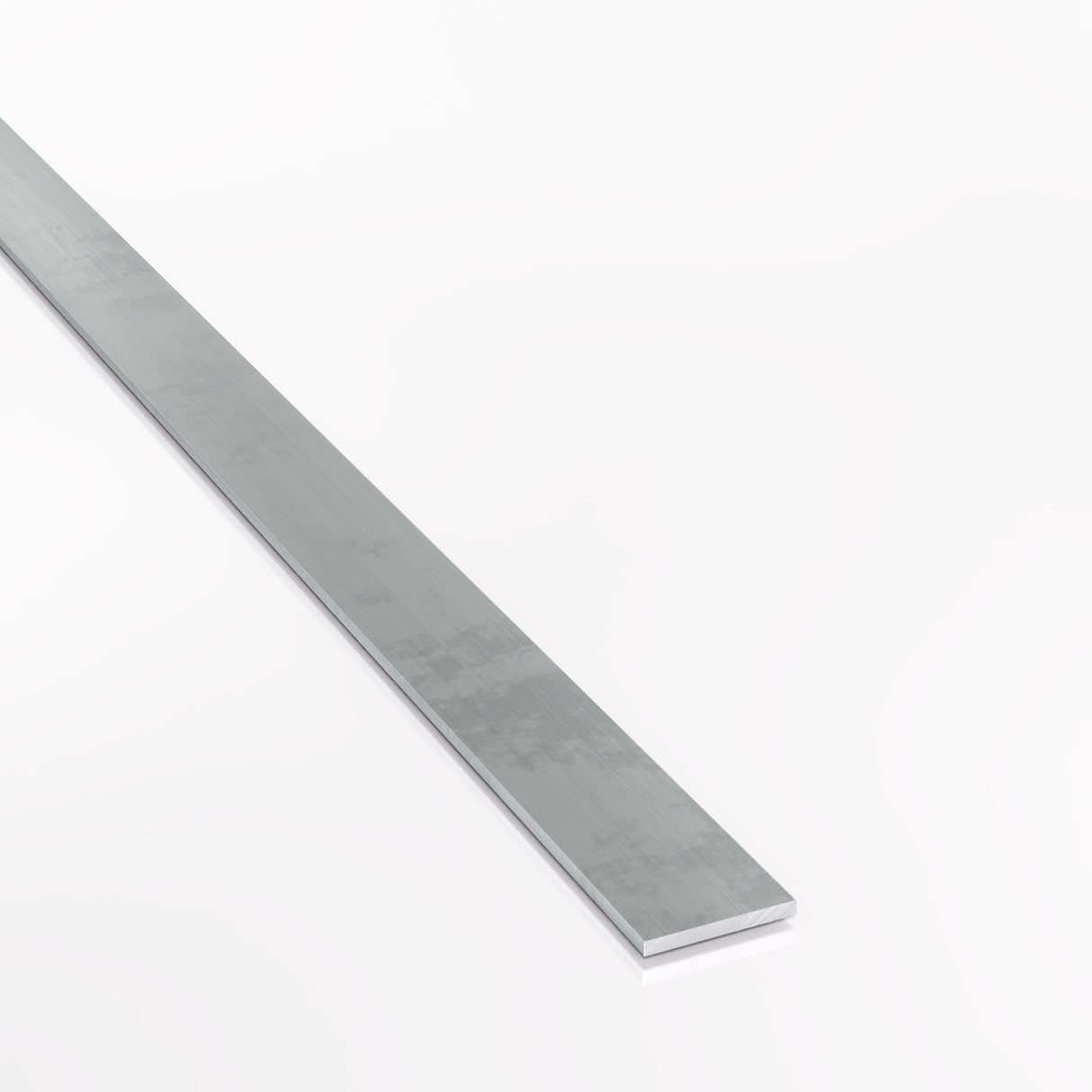 Render płaskownika aluminiowego EN AW-6060 T66 o wymiarach 20 mm szerokości i 2 mm grubości