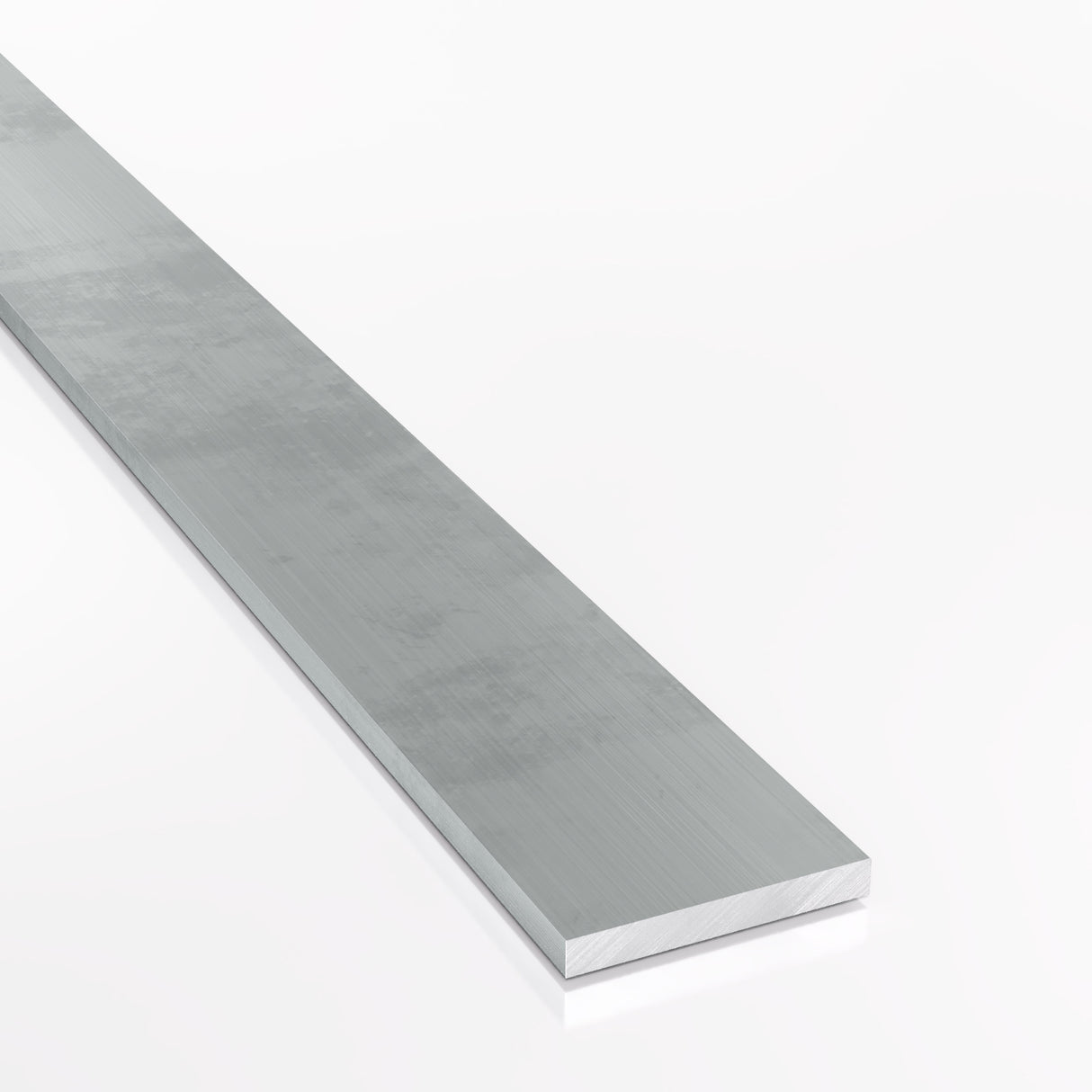 Model 3D płaskownika aluminiowego 40x3 mm w gatunku PA38
