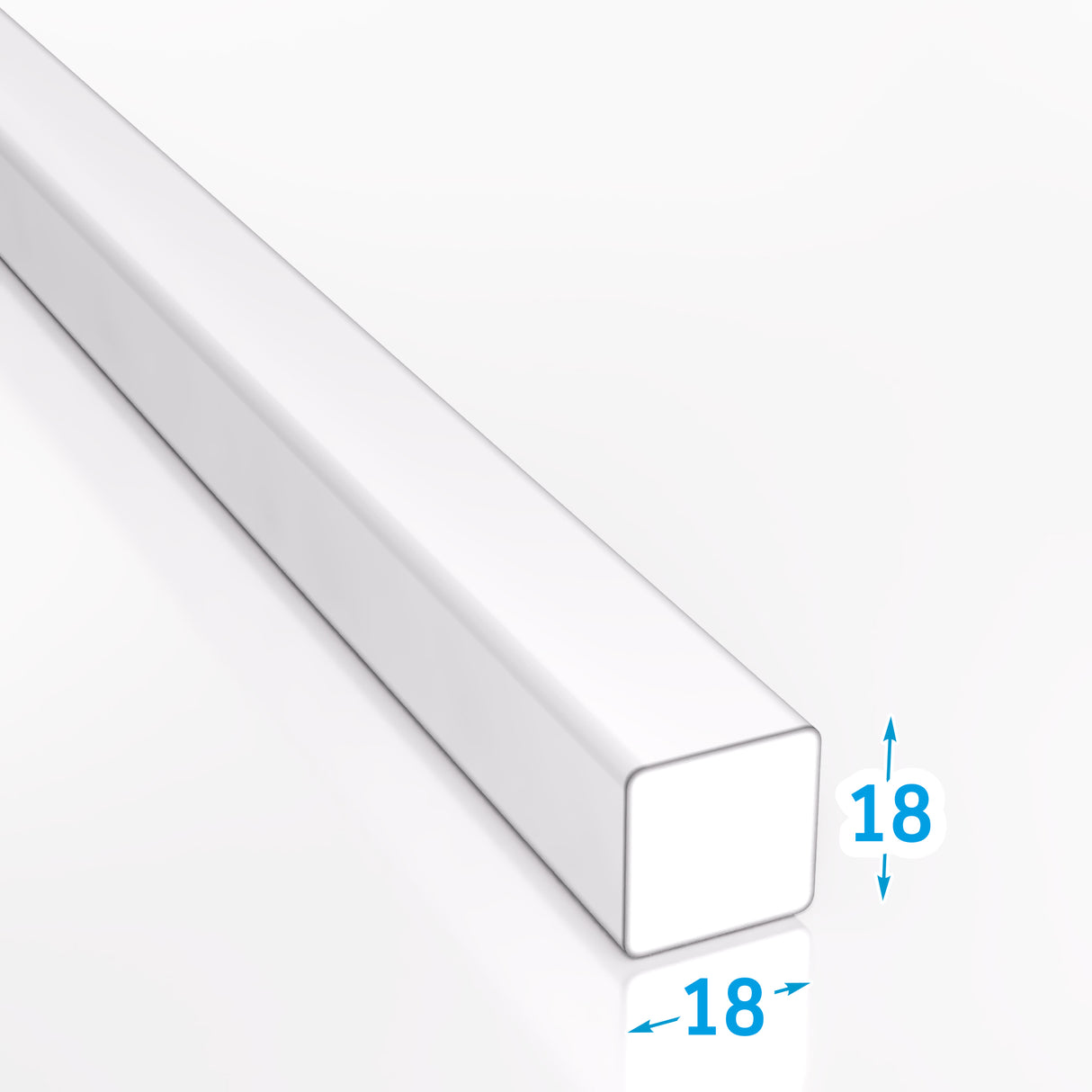 Pręt kwadratowy stalowy 18x18 mm gorącowalcowany S235JR