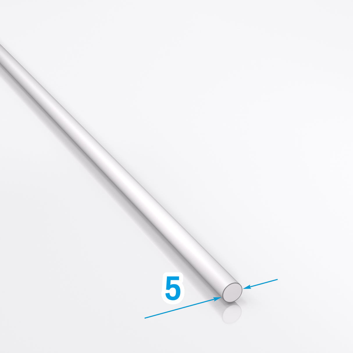 Pręt nierdzewny okrągły fi 5 kwasoodporny INOX AIS304 1.4301