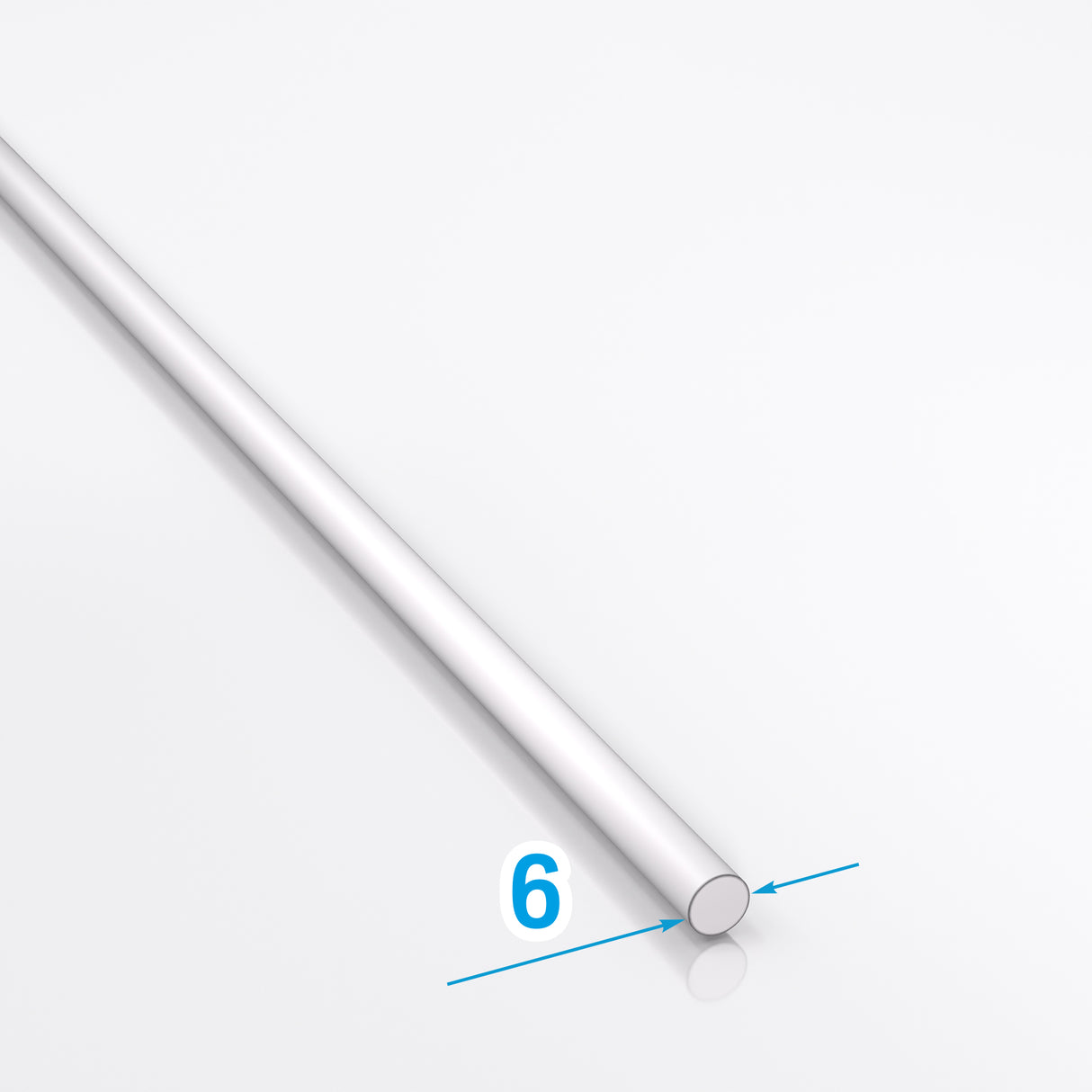 Pręt nierdzewny okrągły fi 6 kwasoodporny INOX AIS304 1.4301