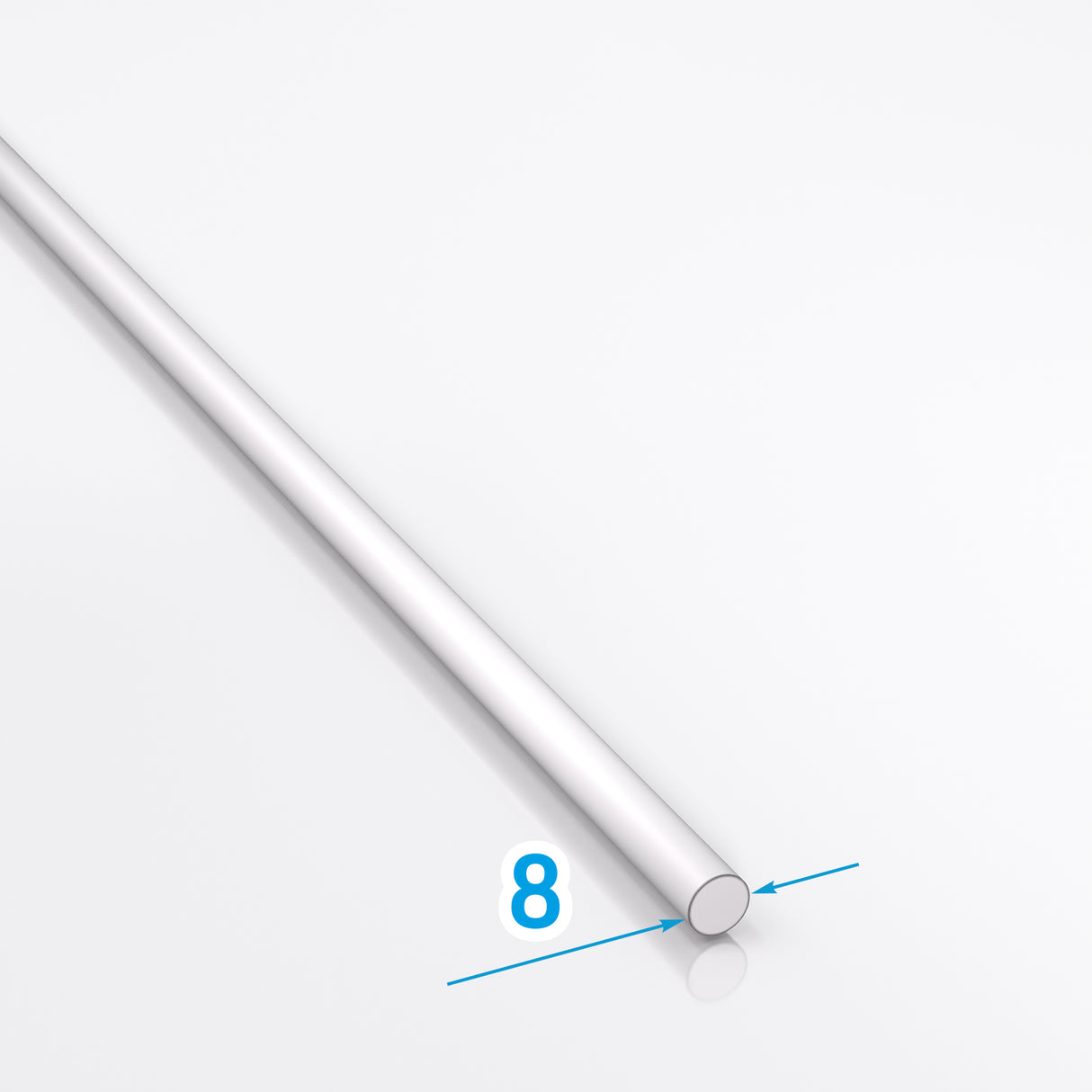 Pręt nierdzewny okrągły fi 8 kwasoodporny INOX AIS304 1.4301