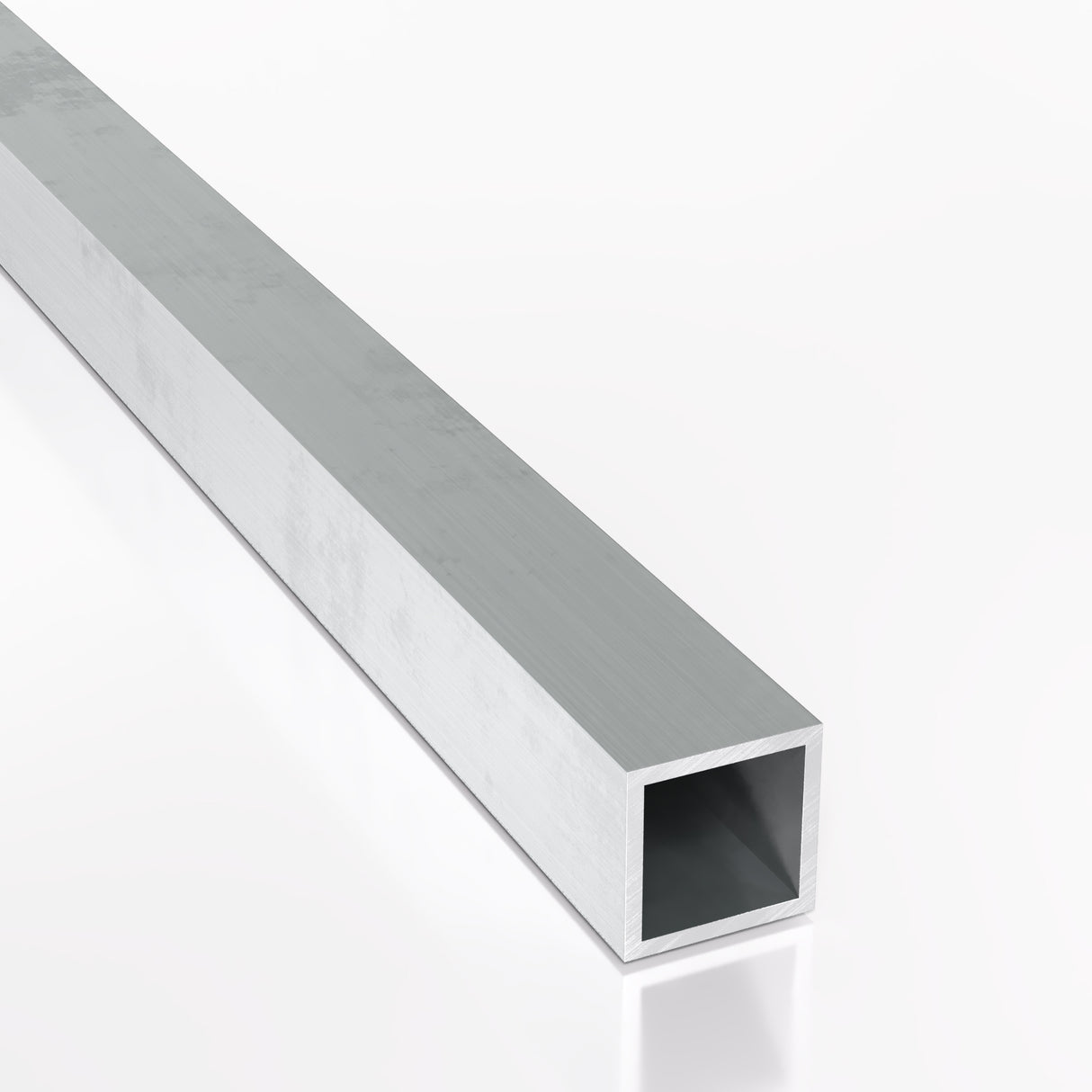 Profil aluminiowy kwadratowy 25x25x3 mm EN AW-6060 T66 – wizualizacja 3D produktu do sklepu e-commerce