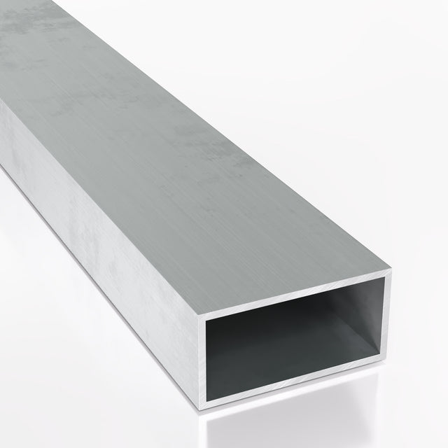 Profil aluminiowy zamknięty 60×30×3 mm EN AW-6060 T66 — wizualizacja przekroju i powierzchni.