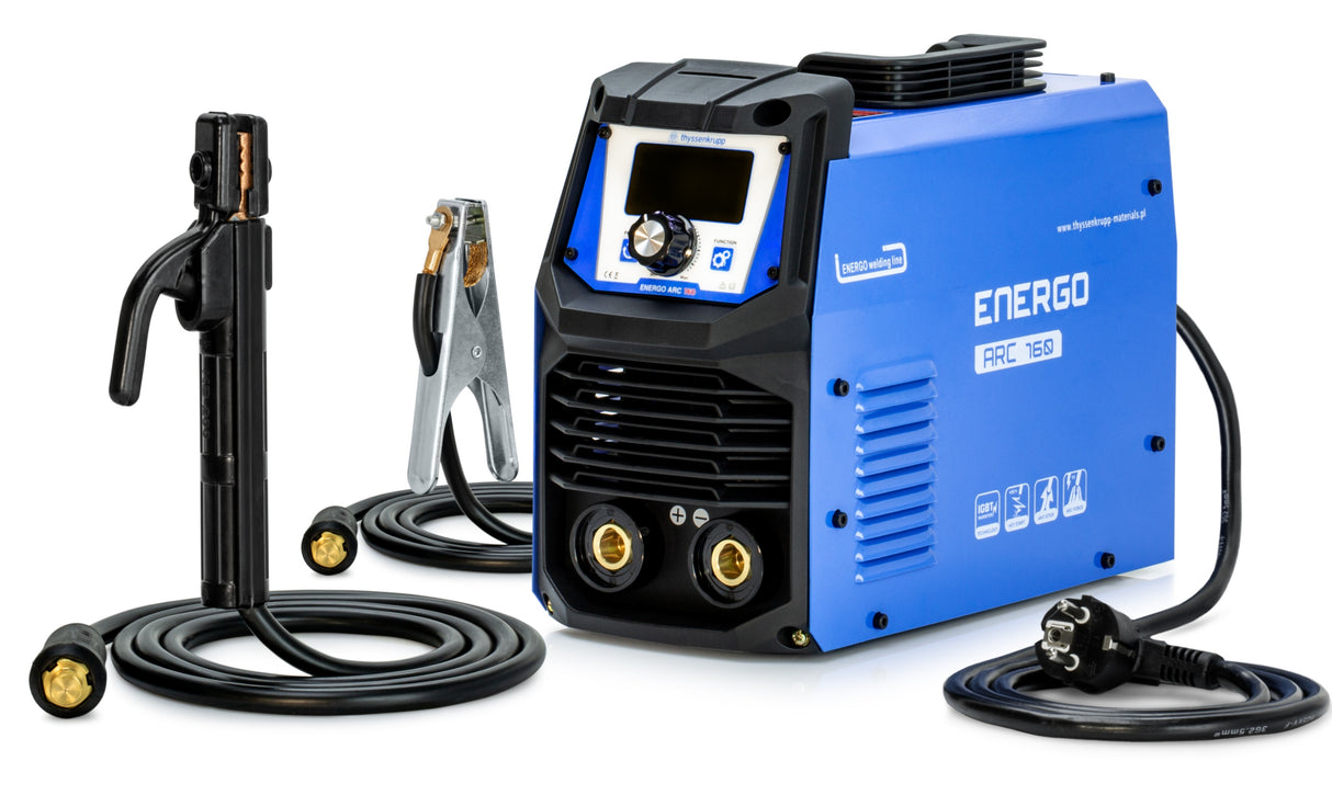 Spawarka MMA ENERGOarc 160A na białym tle