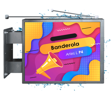 Dwustronny szyld LED Full Color P4 | Prostokątny | Na zewnątrz