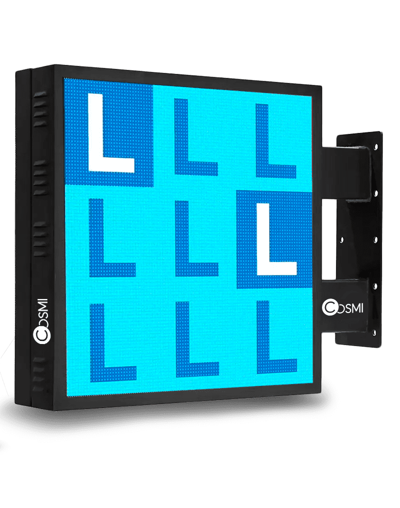 Dwustronny szyld LED Full Color | 700x700 mm | Na zewnątrz