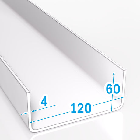 Ceownik stalowy 120x60x4 mm zimnogięty S235JR