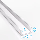 Ceownik stalowy 40x20x3 mm zimnogięty S235JR