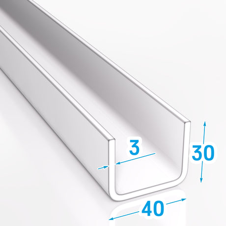 Ceownik stalowy 40x30x3 mm zimnogięty S235JR