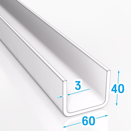 Ceownik stalowy 60x40x3 mm zimnogięty S235JR