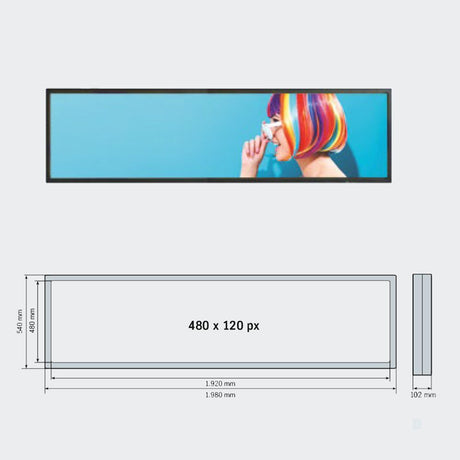 Baner reklamowy LED Full Color P5 – na zewnątrz