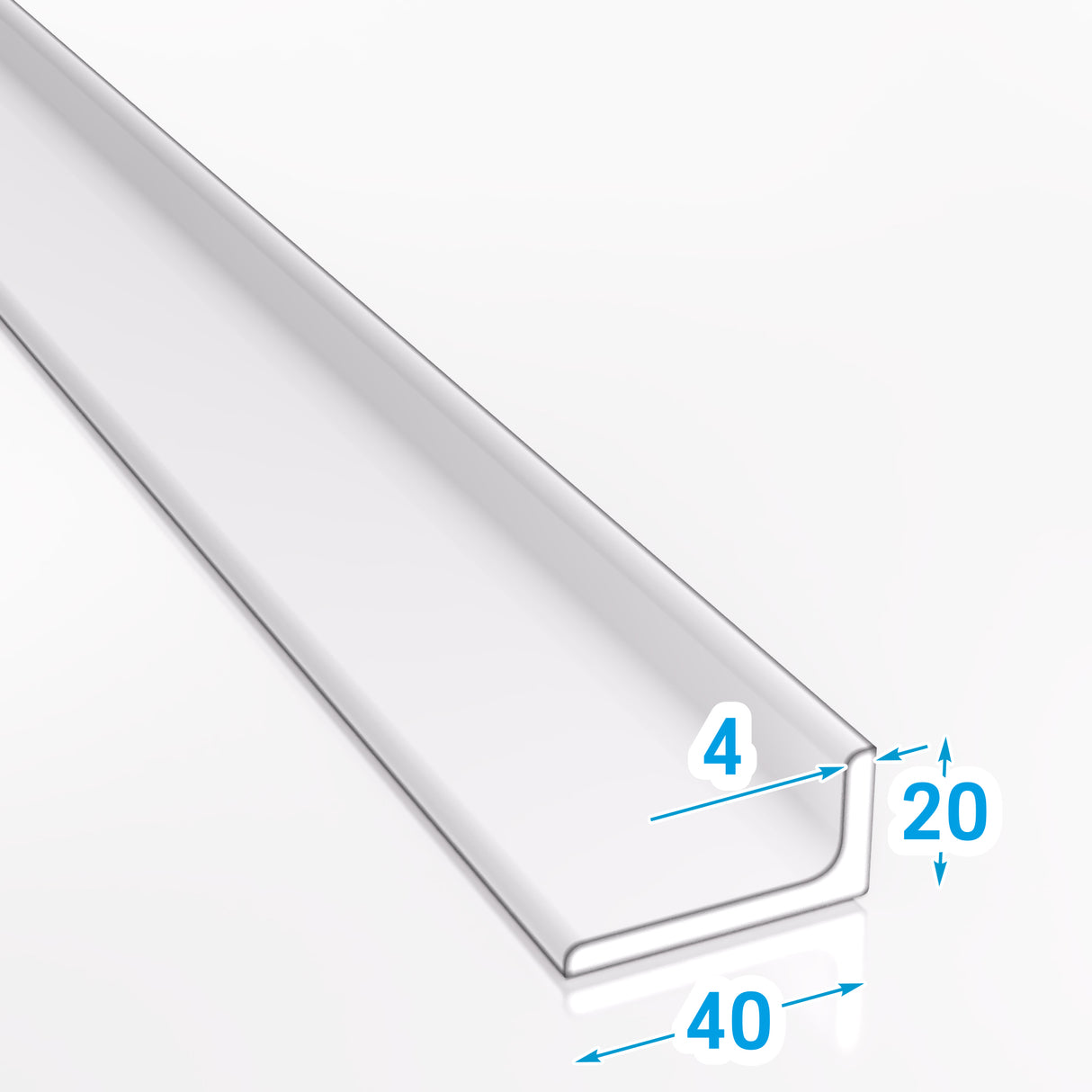 Kątownik stalowy 40x20x4 mm gorącowalcowany S235JR