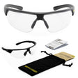Bezbarwne okulary ochronne WeldOps XF400 – lekkie i wygodne do pracy w hali lub magazynie
