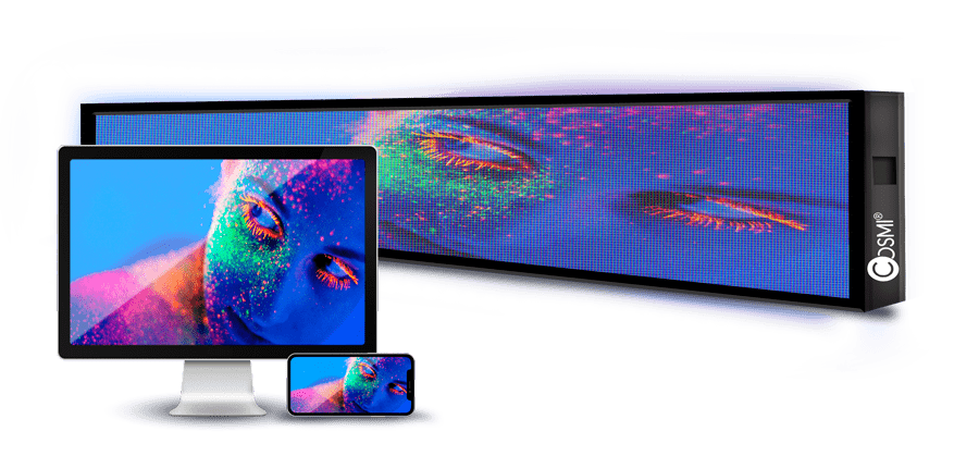 Baner reklamowy LED Full Color P5 – na zewnątrz