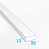 Płaskownik aluminiowy 30x12 mm PA38 / EN AW 6060 T66