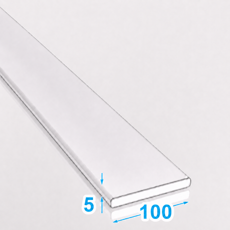 Płaskownik stalowy 100x5 mm gorącowalcowany S235JR