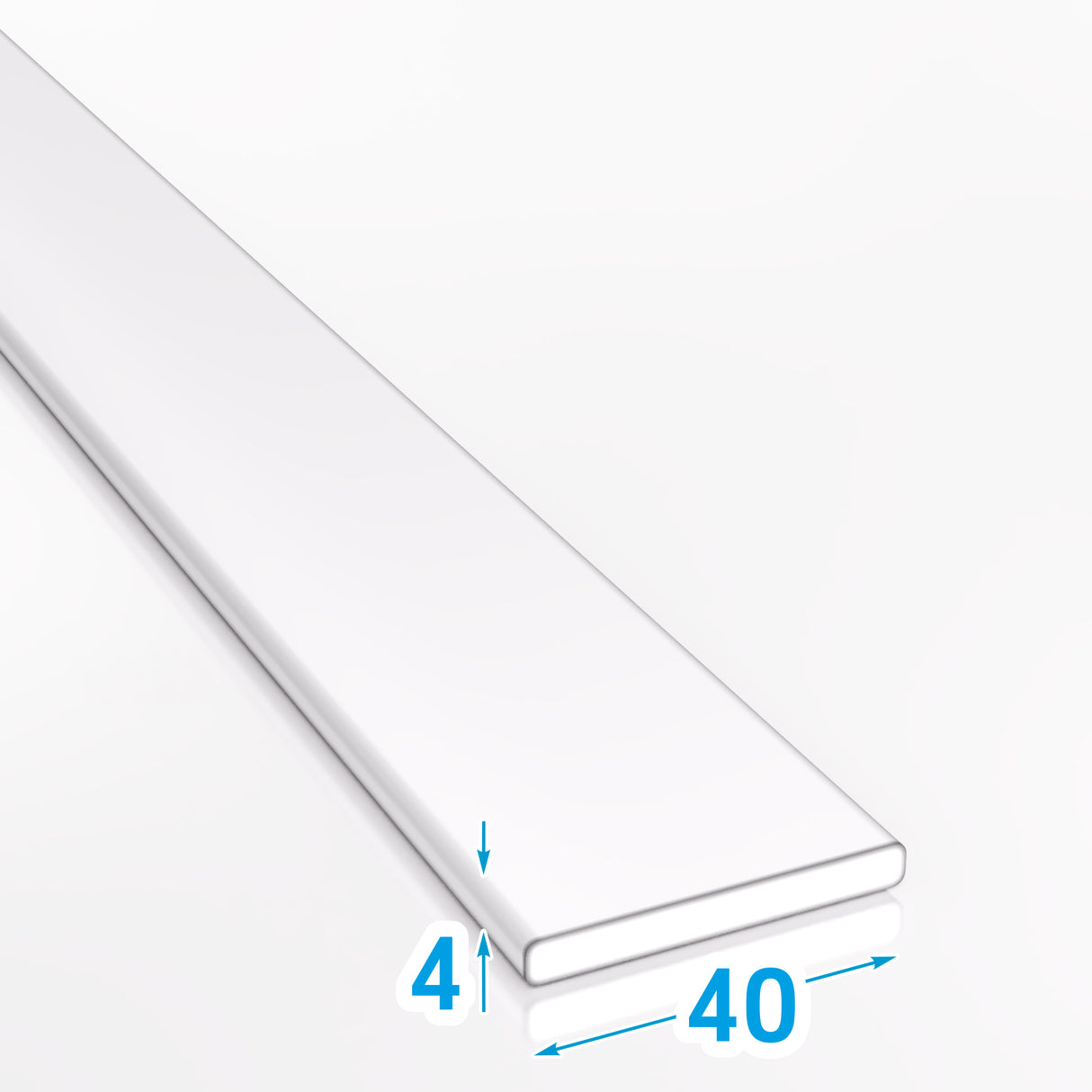 Płaskownik stalowy 40x4 mm gorącowalcowany S235JR