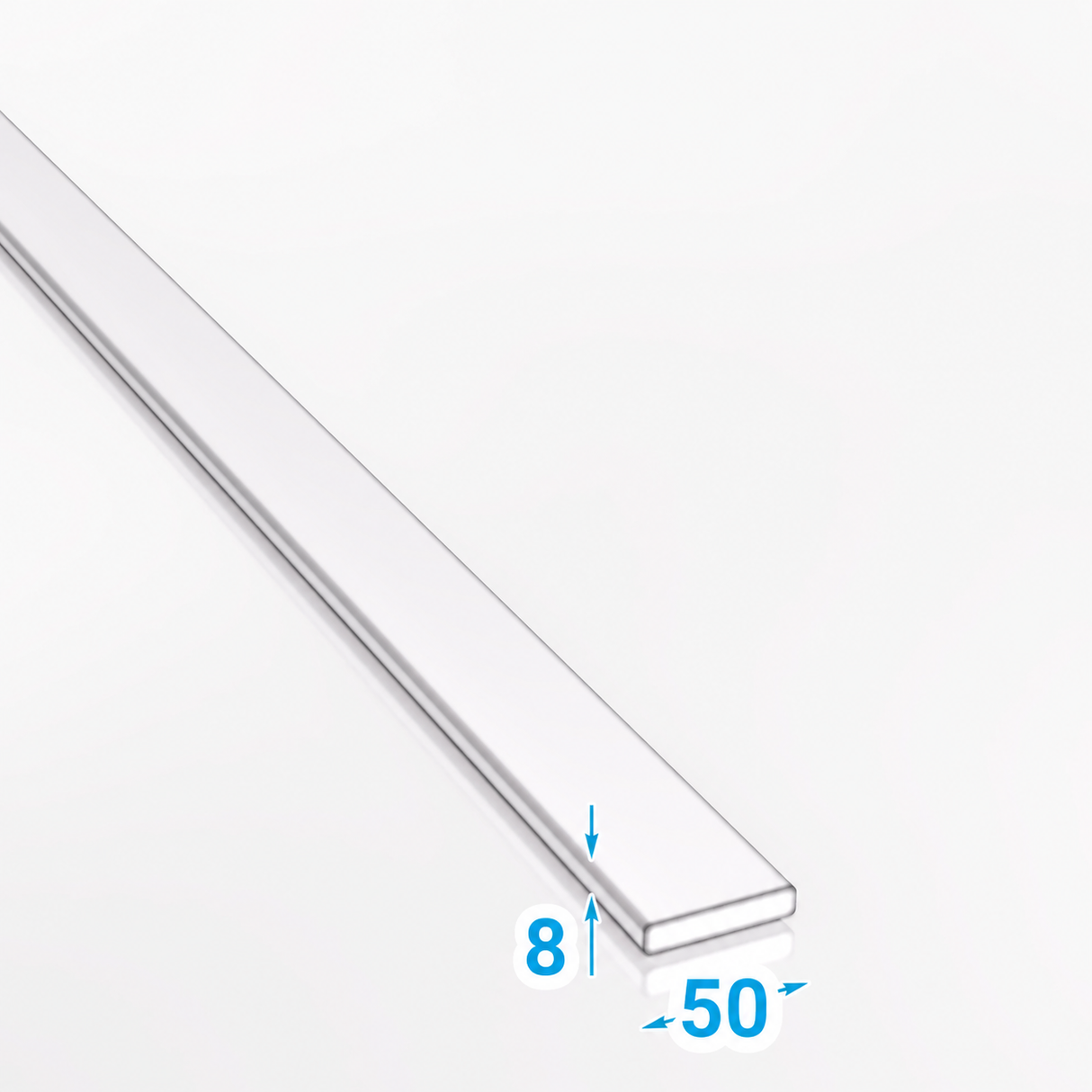 Płaskownik stalowy 50x8 mm gorącowalcowany S235JR