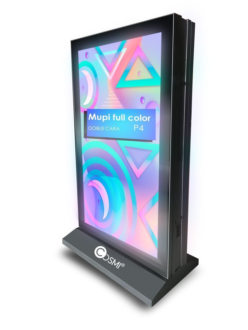 Dwustronny totem reklamowy LED 73 cale na zewnątrz