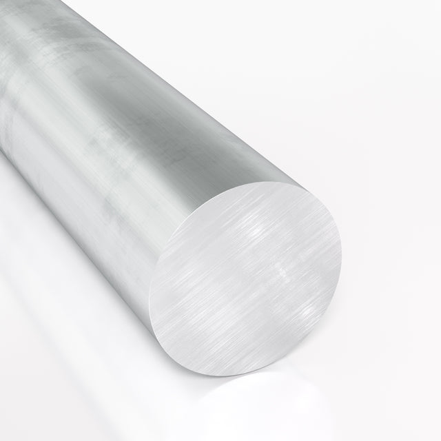 Render 3D pręta aluminiowego okrągłego fi 55 mm – model techniczny PA6 EN AW-2017A T4 do wizualizacji produktu