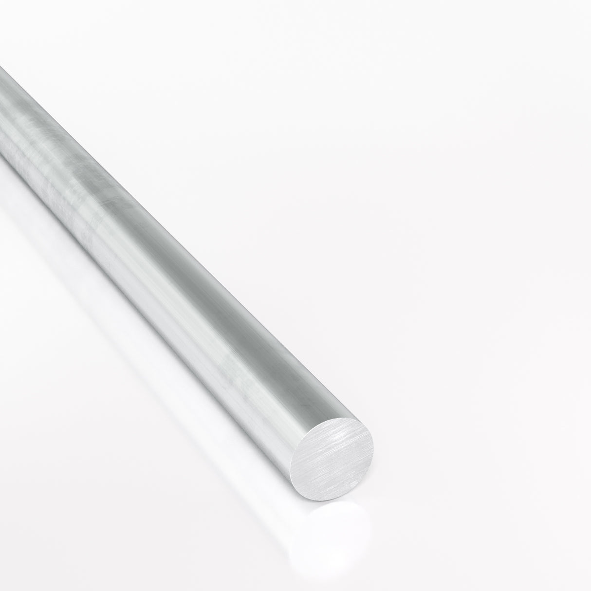 Render 3D pręta aluminiowego okrągłego o średnicy 20 mm - wizualizacji produktu