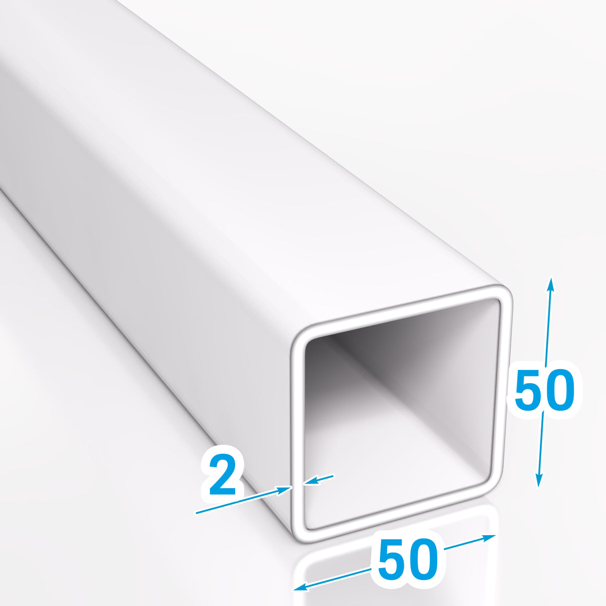 Profil stalowy zamknięty 50x50x2 mm zimnogięty S235JR