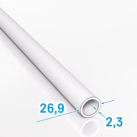 Rura stalowa bezszwowa 26,9x2,3 mm gorącowalcowana S235JR