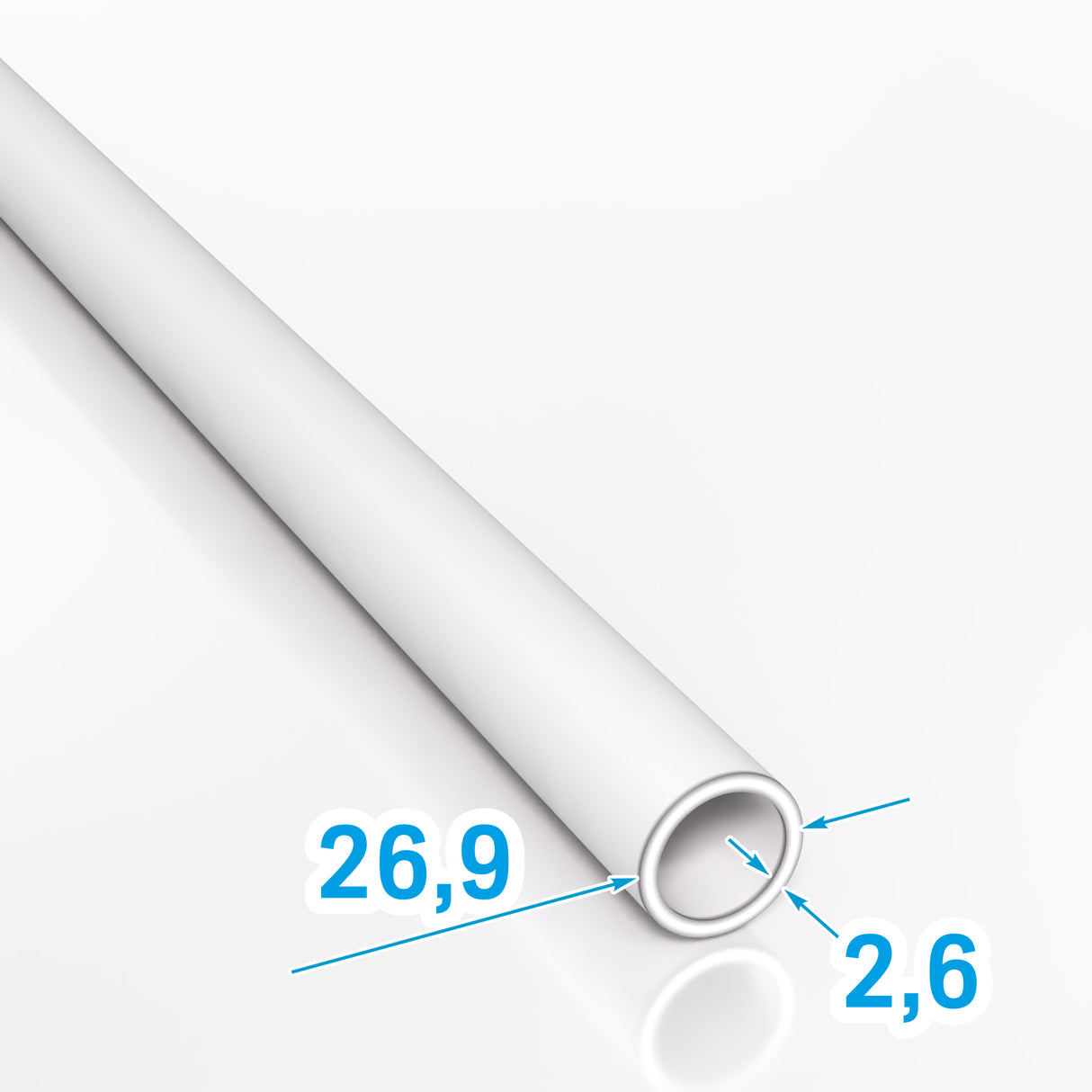 Rura stalowa bezszwowa 26,9x2,6 mm gorącowalcowana S235JR