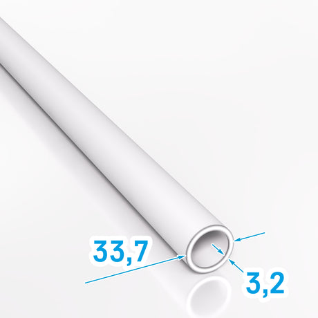 Rura stalowa bezszwowa 33,7x3,2 mm gorącowalcowana S235JR