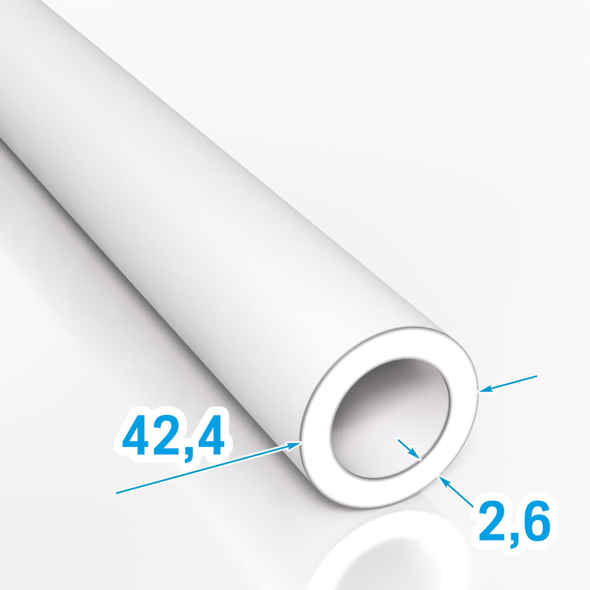 Rura stalowa bezszwowa 42,4x2,6 mm gorącowalcowana S235JR