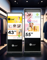 Kiosk multimedialny (totem) LCD dotykowy 43” 4K Android – do wewnątrz