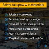 Profil aluminiowy zamknięty 20x20x2 mm PA38 / EN AW 6060 T66